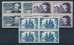 ED-885: FRANCE: Lot Avec Blocs De 4 ** N°1026-1034-1035 - Unused Stamps