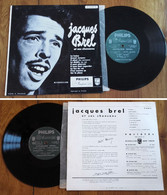 RARE French LP 33t RPM 25cm BIEM (10") JACQUES BREL (1961) - Collector's Editions