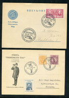 Schweden / 1942 Ff. / 2 Sonderbelege/SSt. (1/407) - Storia Postale