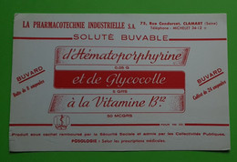 Buvard 1022 - Laboratoire - HEMATOPORPHYRINE  - Etat D'usage: Voir Photos- 21x13.5 Cm Environ - Vers 1950 - Produits Pharmaceutiques