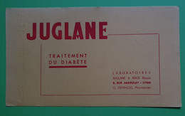 Buvard 1025 - Laboratoire - JUGLANE - Etat D'usage: Voir Photos- 21x12 Cm Environ - Vers 1950 - Produits Pharmaceutiques