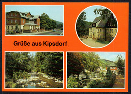 F5035 - TOP Kipsdorf HO Gaststätte Tellkoppe FDGB Heim Margarete Walter Bahnhof - Verlag Bild Und Heimat Reichenbach - Kipsdorf