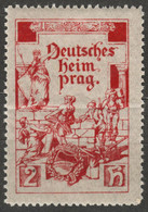 Prague Deutsches Heim  PRAG Praha Czechoslovakia Czehia Bohemia GERMANY AUSTRIA CINDERELLA LABEL VIGNETTE - ...-1918 Préphilatélie