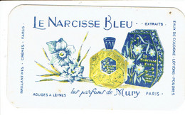 Carte Parfumée Parfum Le Narcisse Bleu Mury Paris Vendue Par Charlier Neufchateau - Antiguas (hasta 1960)