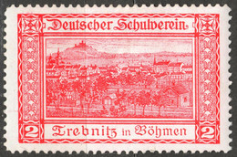 Trzebnica Trebnitz Church Castle Czechia Bohemia Germany Austria Label Cinderella Vignette SCHOOL Deutscher Schulverein - ...-1918 Préphilatélie