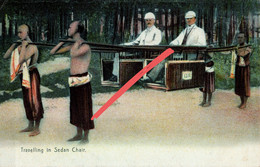 AK Travelling In Sedan Chair Hongkong Hong Kong 香港 British Empire Colonie Colony Kolonie Chaise A Porteurs China Chine - Chine (Hong Kong)