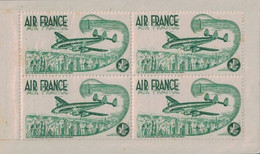 AIR FRANCE - VOTRE INTERET VOTRE CONFORT VOTRE PLAISIR SONT LE CONSTANT SOUCI D'AIR FRANCE - CARNET 4 VIGNETTES. - Luftfahrt