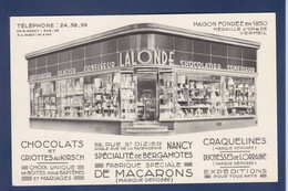 CPA Commerce Devanture Magasin Shop Non Circulé Nancy Chocolat - Winkels