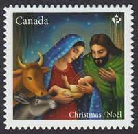 Qc. CHRISTMAS NATIVITY ART = BABY JESUS = DIE CUT Stamp From Booklet MNH Canada 2020 - Ungebraucht