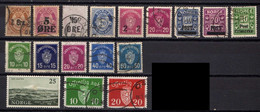 Norvège - Lot De 17 Timbres Classiques - Other & Unclassified