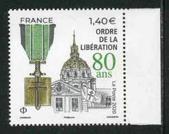 TIMBRE** De 2020 En Bord De Feuille "1,40 € - ORDRE DE LA LIBERATION" - Unused Stamps