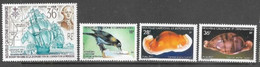 New Caledonia  1987-8  4 Better MNH  2016 Scott Value $4.30 With Shells Set - Ungebraucht