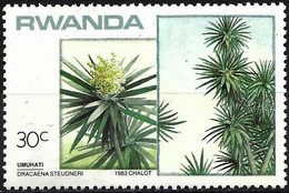 Rwanda 1984 - Mi 1201 - YT 1126 ( Dragon Tree ) MNG - Used Stamps