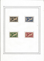 TIMBRE , Neuf , Sur Charnière, REUNION, France Libre , Poste Aérienne, LOT DE 4 TIMBRES, Frais Fr 1.65 E - Unused Stamps