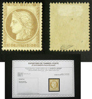 N° 36 10c Siège TB Neuf N* Cote 1000€ Signé Calves + Certificat - 1870 Belagerung Von Paris