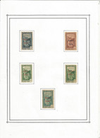 TIMBRE , Neuf , Sur Charnière, REUNION, Surcharge France Libre, LOT DE 5 TIMBRES, 2 Scans, Frais Fr 1.65 E - Nuevos