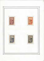 TIMBRE , Neuf , Sur Charnière, REUNION, Surcharge France Libre, LOT DE 4 TIMBRES, 2 Scans, Frais Fr 1.65 E - Unused Stamps