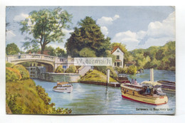 Entrance To Boulter's Lock, Near Maidenhead - 1957 Used Artistic Postcard - J. Salmon No. 1187 - Other