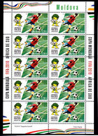Soccer World Cup 2010 - MOLDOVA - Sheet MNH - 2010 – Südafrika