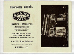 Petit Calendrier1935 - D.12 X 9,2cm - PUB Laboratoires Nogues GRAINS DE VALS,arc De Triomphe - Petit Format : 1921-40