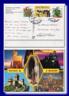 1994 San Marino Saint-Marin Postcard Multiview Posted To Scotland Carte Ak - Storia Postale