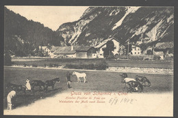 AK/CP  Scharnitz  Tirol  Hotel Fischler    Ungel/uncirc.  1902   Erhaltung/Cond.  1-  Nr. 01433 - Scharnitz