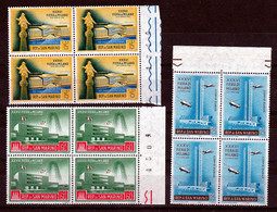 1958 San Marino Saint Marin FIERA DI MILANO 4 Serie Di 3v. Quartina MNH** Bl.4 - Used Stamps