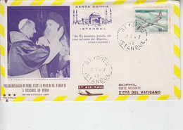 TURCHIA  1967 - Pellegrinaggio Papa A Instambul - Storia Postale