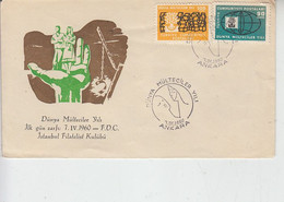 TURCHIA  1960 - Unificato 1822/3 - Rifugiato - Annullo Speciale - Covers & Documents