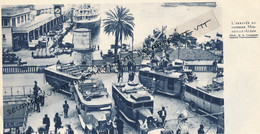 Document Photo (1934), Afrique Du Nord, Algérie, L'arrivée Du Courrier Marseille-Alger, Camions, Autocars, Port, Bateaux - Verzamelingen
