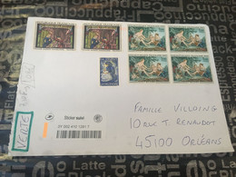 (1 E 26) Large Letter Posted REGISTERED From FRANCE (during COVID-19 Pandemic) - Cartas & Documentos