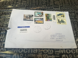 (1 E 26) Large Letter Posted From Italy (during COVID-19 Pandemic) With EUROPA 5 Stamps On One Cover ! - 2021-...: Gebraucht