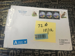 (1 E 26) Large Letter (+1) Posted Fron Belgium To Australia (during COVID-19 Pandemic) Large Letter CUSTOMS Checked - Storia Postale