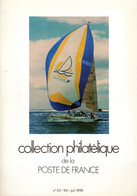 SANS LES TIMBRES " COLLECTION  DE  FRANCE : ANNEE 1990  2éme Trimestre ". Avec Les Fiches. Parfait état. - Collections