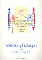 SANS LES TIMBRES " COLLECTION  DE  FRANCE : ANNEE 1989 04-89 ". Avec Les Fiches. Parfait état. - Collections