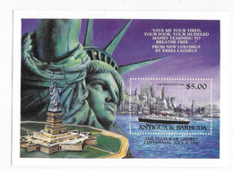 Antigua & Barbuda 1985 Statue Of Liberty Centennial S/S MNH - Antigua And Barbuda (1981-...)