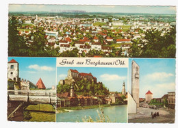 Ak. Burghausen, Mehrbildkarte, Gel. 1973 - Burghausen