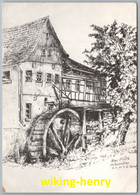 Modautal Brandau - S/w Neu Mühl Brandauer Mühle 1   Künstlerkarte Von W. Potratz - Odenwald