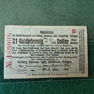 GERMANIA 1/20 DOLLAR 1923 - Deutsche Golddiskontbank