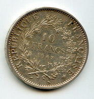 10 Francs, Argent, 1967, Hercule.  /401 - K. 10 Francos