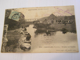 CPA - Daoulas (29) - Viaduc Et Vallée - Lavandières Blanchisseuses - 1903 - SUP  (GF 95) - Daoulas