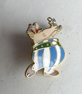 RARE PIN'S CORNER ASTERIX - OBELIX QUI PORTE IDEFIX Non Marqué - Pin's