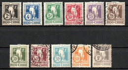 Col24 Colonies Indochine Taxe  N° 5 à 15 Neuf X MH & Oblitéré : 68,50 € - Postage Due