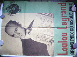 Affiche Musique Pub Selmer Loulou Legrand Accordéon 1952 57x76 Cm - Manifesti