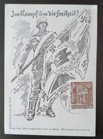 Deutsches Reich 1941, Postkarte "Im Kampf Um Die Freiheit" LEIPZIG Sonderstempel - Covers & Documents