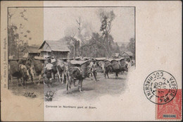 CM082-France/Indochine-Thailand PPC Sent To Paris By Vapeur N°4-1904 - Brieven En Documenten