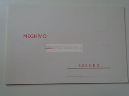 D187143 Hungary - SZEGED  -1977 - Bélyegkiállítás  -Philatelic Exhibition  Invitation -Communist Party  50 Years - Cartas & Documentos