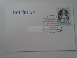 D187144  Hungary - Szent István  Bélyegbemutató A Bazilikában  Budapest 1988  -Emléklap - Cartas & Documentos