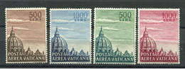 VATICANO 1953/58 POSTA AEREA CUPOLA I° E II° ** MNH CENTRATI - Airmail