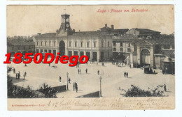 LUGO - PIAZZA XX SETTEMBRE F/PICCOLO VIAGGIATA  1902 ANIMAZIONE - Ravenna